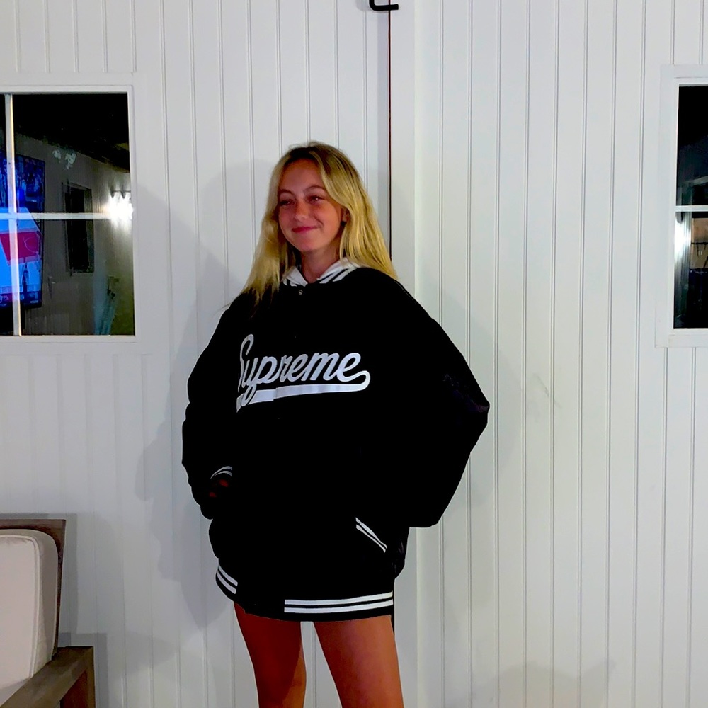 Supreme black puff jacket